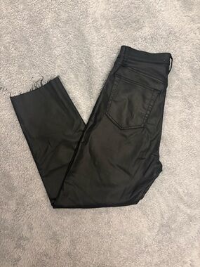 Abercrombie & Fitch Black Ankle Straight Pants Curve Love Size 10